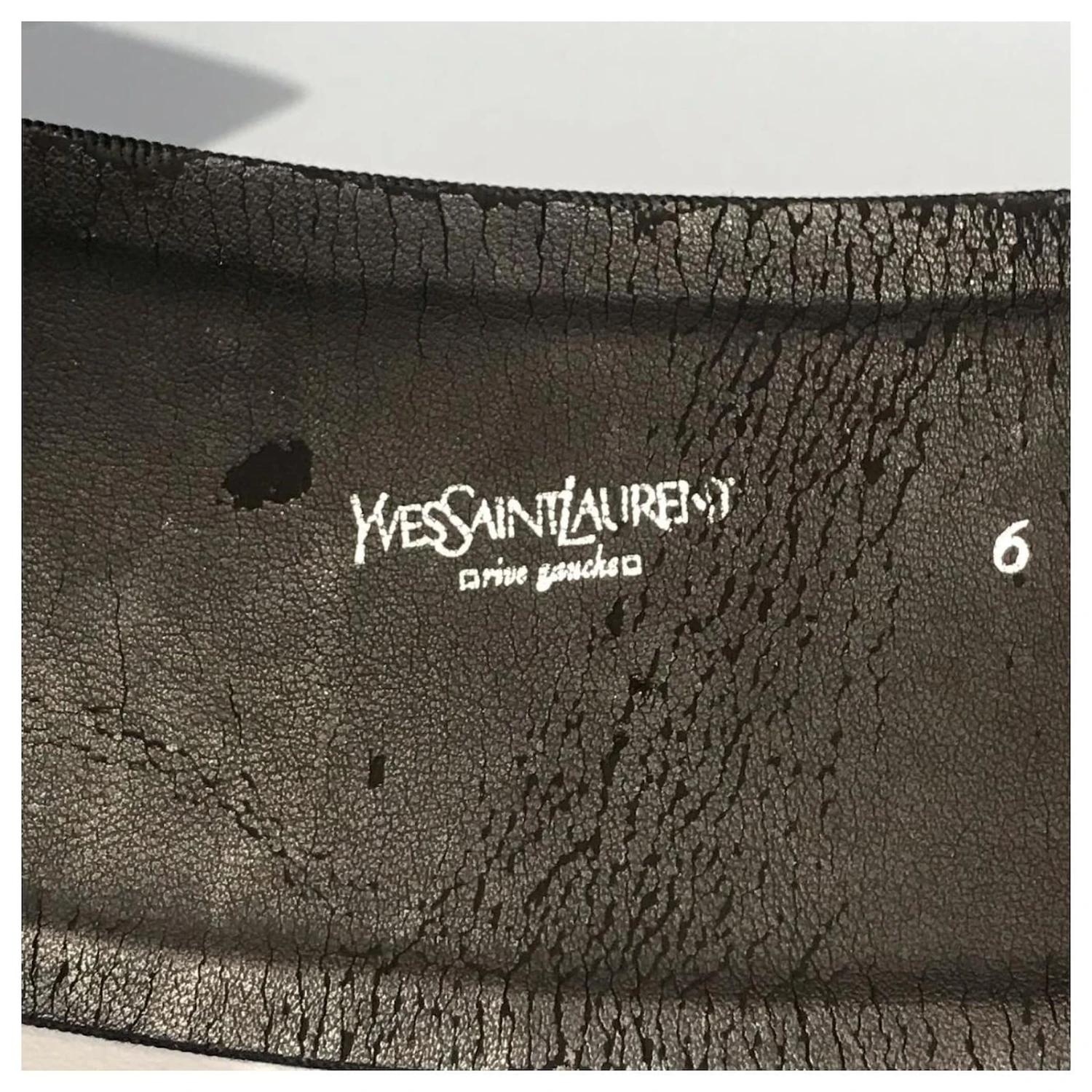 YVES SAINT LAURENT Ceintures T.cm 70 Chiffon Bleu Marine 7 YVES SAINT LAURENT Ceintures T.cm 70 Chiffon Bleu Marine – Image 5