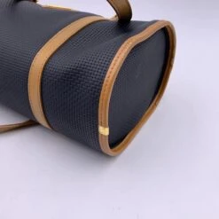 Yves Saint Laurent Sac à Main Vintage Arrondi Texturé Beige Noir -Yves Saint Laurent 823721 8