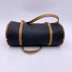 Yves Saint Laurent Sac à Main Vintage Arrondi Texturé Beige Noir -Yves Saint Laurent 823721 9