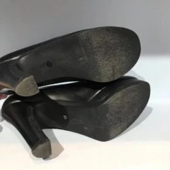 Escarpins YVES SAINT LAURENT.UE 37.5 Cuir De Vachette Noir -Yves Saint Laurent 824442 5