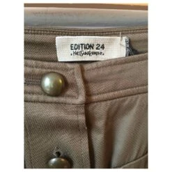 YVES SAINT LAURENT Jupes T.International L Viscose Kaki -Yves Saint Laurent 824855 3