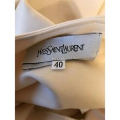 YVES SAINT LAURENT Robes T.International L Laine Écru 10 YVES SAINT LAURENT Robes T.International L Laine Écru -Yves Saint Laurent 825403 4