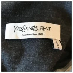 YVES SAINT LAURENT Robes T.International M Laine Gris -Yves Saint Laurent 825404 3