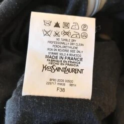 YVES SAINT LAURENT Robes T.International M Laine Gris -Yves Saint Laurent 825404 4