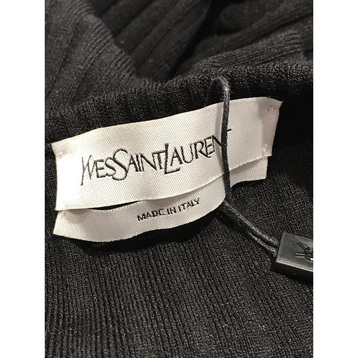 YVES SAINT LAURENT Robes T.International M Synthétique Noir 6 YVES SAINT LAURENT Robes T.International M Synthétique Noir – Image 4