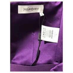 YVES SAINT LAURENT Robes T.International M Soie Violet -Yves Saint Laurent 825560 3