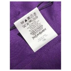 YVES SAINT LAURENT Robes T.International M Soie Violet -Yves Saint Laurent 825560 4
