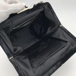 Yves Saint Laurent Sac De Soirée En Tissu Velours Noir Sac à Main -Yves Saint Laurent 826341 5