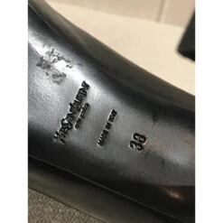 Escarpins YVES SAINT LAURENT.UE 38 Cuir De Vachette Noir -Yves Saint Laurent 827673 6