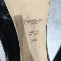 Escarpins YVES SAINT LAURENT.UE 39.5 En Cuir Vernis Noir -Yves Saint Laurent 827994 7