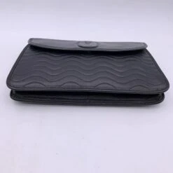 Yves Saint Laurent Sac à Main Pochette Vintage En Cuir Matelassé Noir -Yves Saint Laurent 831190 4