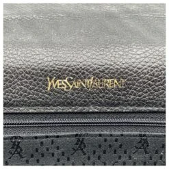 Yves Saint Laurent Sac à Main Pochette Vintage En Cuir Matelassé Noir -Yves Saint Laurent 831190 6
