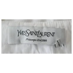 Yves Saint Laurent SS08 Robe En Jacquard à Logo Blanc -Yves Saint Laurent 833382 6