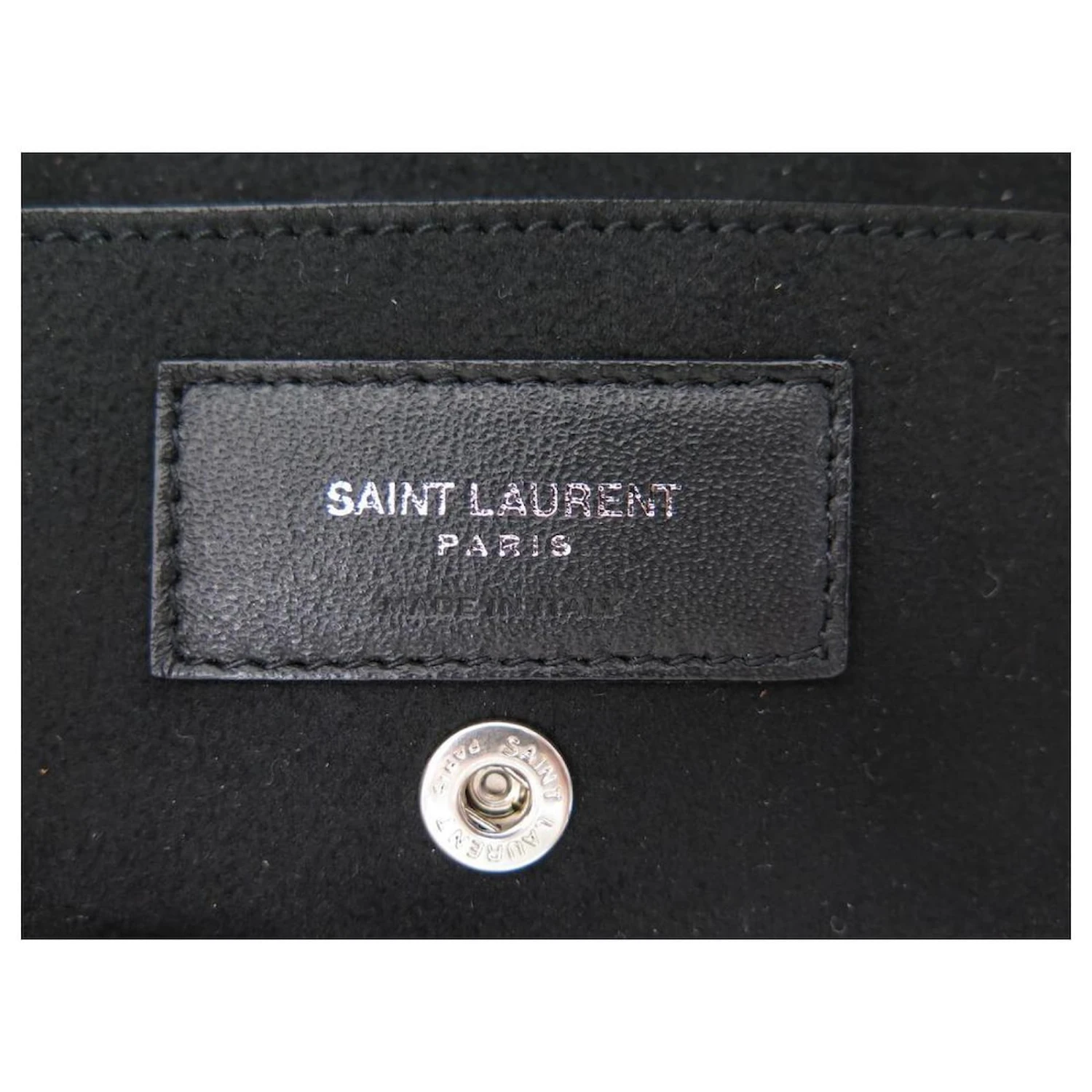 Yves Saint Laurent NEUF SAC A MAIN SAINT LAURENT BOURSE TEDDY LOGO EMBOSSE NOIR HANDBAG PURSE 8 Yves Saint Laurent NEUF SAC A MAIN SAINT LAURENT BOURSE TEDDY LOGO EMBOSSE NOIR HANDBAG PURSE – Image 6