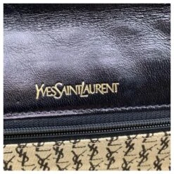 Yves Saint Laurent Pochette Vintage En Cuir Matelassé Black Diamond Noir -Yves Saint Laurent 840146 6