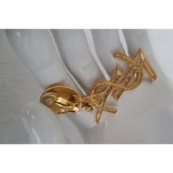 Yves Saint Laurent Logo Clips Doré 10 Yves Saint Laurent Logo Clips Doré -Yves Saint Laurent 84044 3