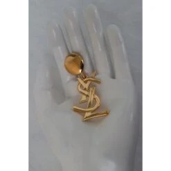 Yves Saint Laurent Logo Clips Doré 12 Yves Saint Laurent Logo Clips Doré -Yves Saint Laurent 84044 5