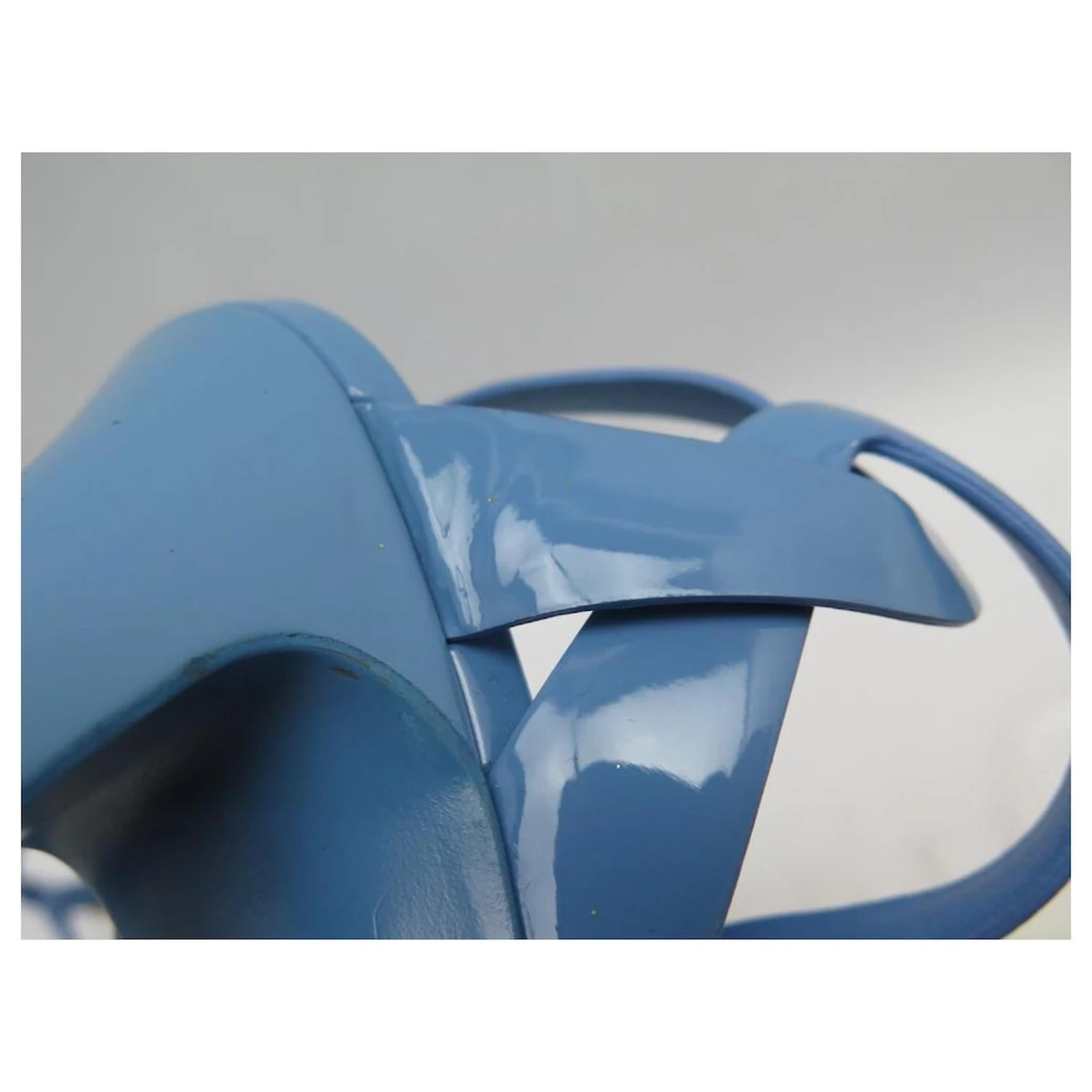 CHAUSSURES YVES SAINT LAURENT SANDALES TRIBUTE 315487 EN CUIR BLEU 38 SHOES 12 CHAUSSURES YVES SAINT LAURENT SANDALES TRIBUTE 315487 EN CUIR BLEU 38 SHOES – Image 10