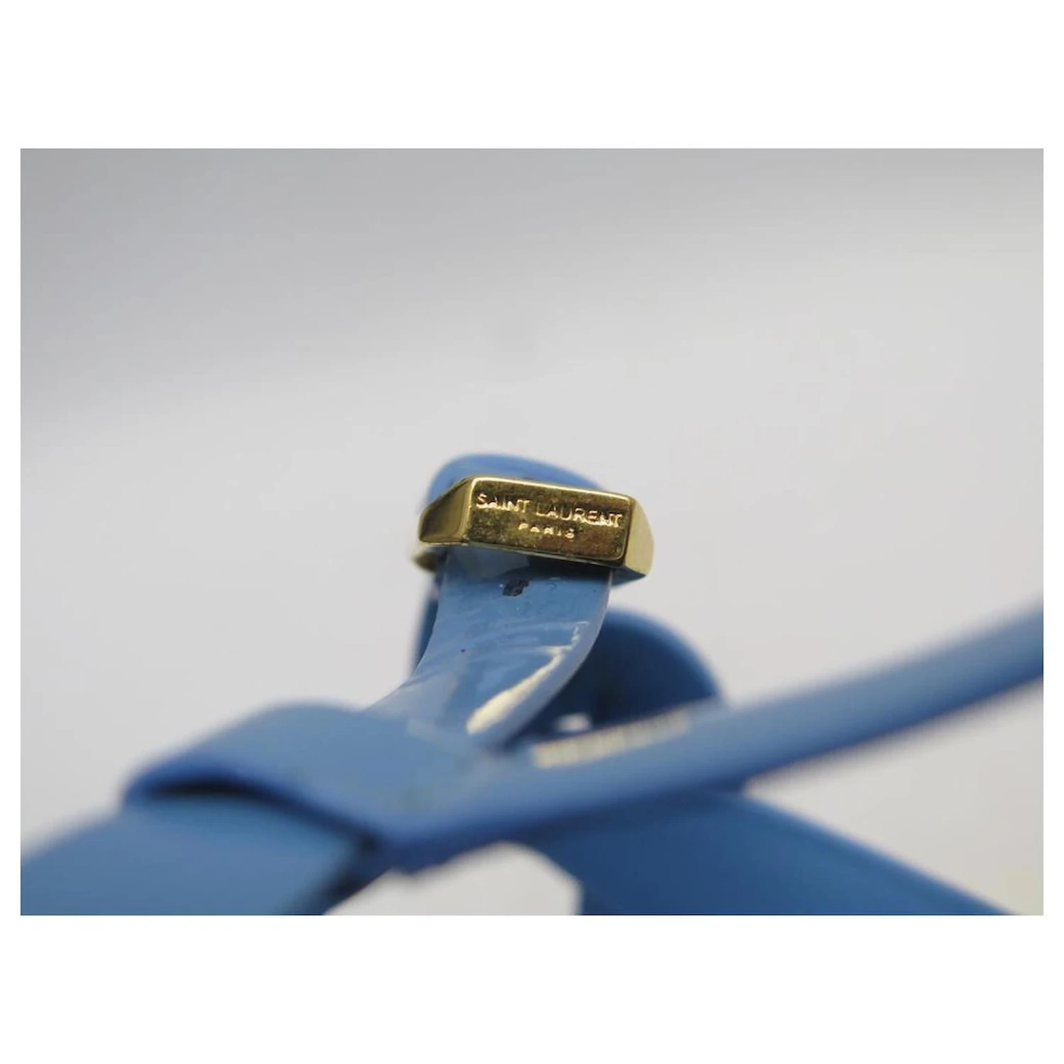 CHAUSSURES YVES SAINT LAURENT SANDALES TRIBUTE 315487 EN CUIR BLEU 38 SHOES 10 CHAUSSURES YVES SAINT LAURENT SANDALES TRIBUTE 315487 EN CUIR BLEU 38 SHOES – Image 8