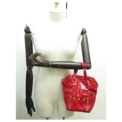 NEUF SAC A MAIN YVES SAINT LAURENT MINI DOWNTOWN CUIR VERNIS ROUGE HANDBAG 13 NEUF SAC A MAIN YVES SAINT LAURENT MINI DOWNTOWN CUIR VERNIS ROUGE HANDBAG -Yves Saint Laurent 843391 3