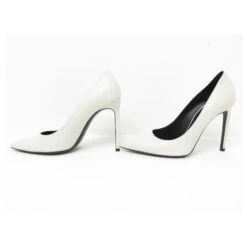 Yves Saint Laurent CHAUSSURES SAINT LAURENT 315534 EXCARPINS CUIR BLANC 38 LEATHER PUMPS SHOES -Yves Saint Laurent 843444 2