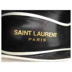 Yves Saint Laurent CHAUSSURES SAINT LAURENT 315534 EXCARPINS CUIR BLANC 38 LEATHER PUMPS SHOES -Yves Saint Laurent 843444 4