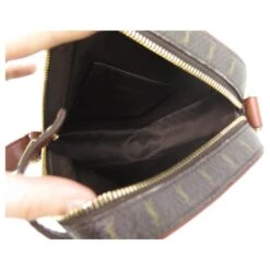 Yves Saint Laurent NEUF SAC SAINT LAURENT 685534 POCHETTE LE MONOGRAMME EN TOILE CASSANDRE BAG Marron -Yves Saint Laurent 843453 6