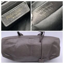 Yves Saint Laurent Sac Cartable Muse Bowler En Cuir Gris Taupe 16 Yves Saint Laurent Sac Cartable Muse Bowler En Cuir Gris Taupe -Yves Saint Laurent 844388 5