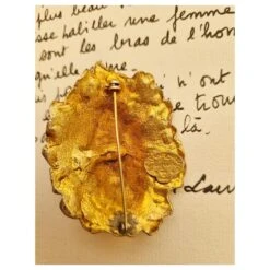 Broche Yves Saint Laurent Tête De Lion Doré -Yves Saint Laurent 847793 5