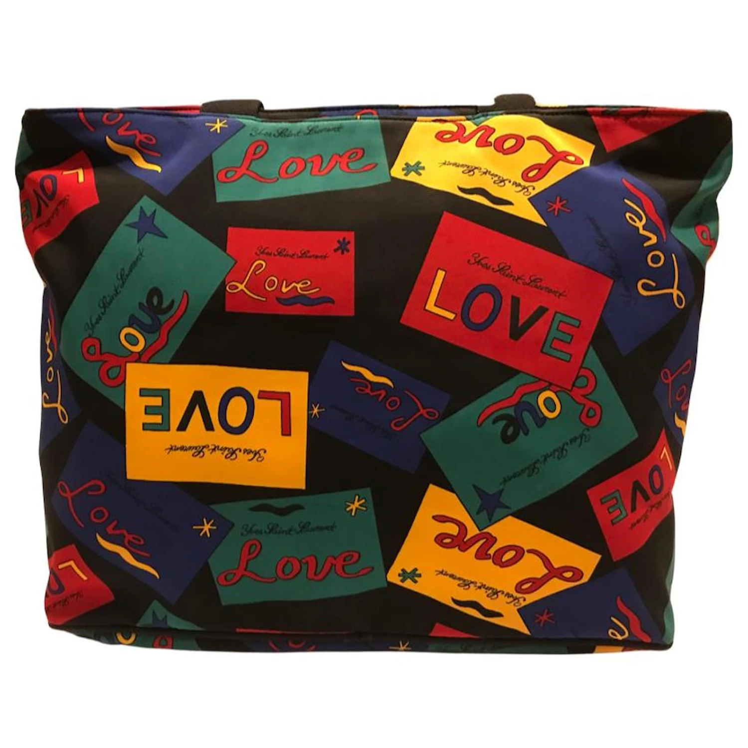 YVES SAINT LAURENT Sac Vintage "LOVE" Multicolore 12 YVES SAINT LAURENT Sac Vintage "LOVE" Multicolore – Image 10