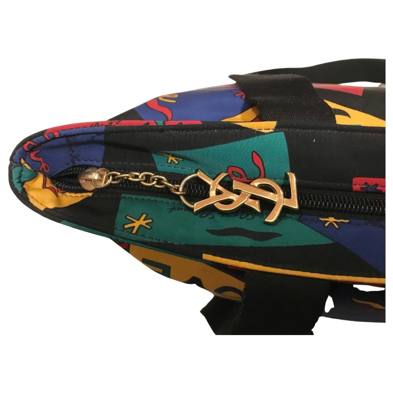 YVES SAINT LAURENT Sac Vintage "LOVE" Multicolore 9 YVES SAINT LAURENT Sac Vintage "LOVE" Multicolore – Image 7