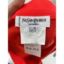 YVES SAINT LAURENT Jupes T.fr 38 Wool Rouge -Yves Saint Laurent 849001 4