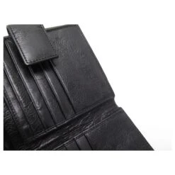 PORTEFEUILLE YVES SAINT LAURENT 105585 PORTE MONNAIE EN CUIR LEATHER WALLET Noir -Yves Saint Laurent 849187 8