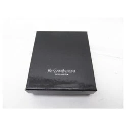 PORTEFEUILLE YVES SAINT LAURENT 105585 PORTE MONNAIE EN CUIR LEATHER WALLET Noir -Yves Saint Laurent 849187 9