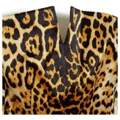 Yves Saint Laurent SILK LEOPARD BUSTIER DRESS FR40 Imprimé Léopard -Yves Saint Laurent 851489 3