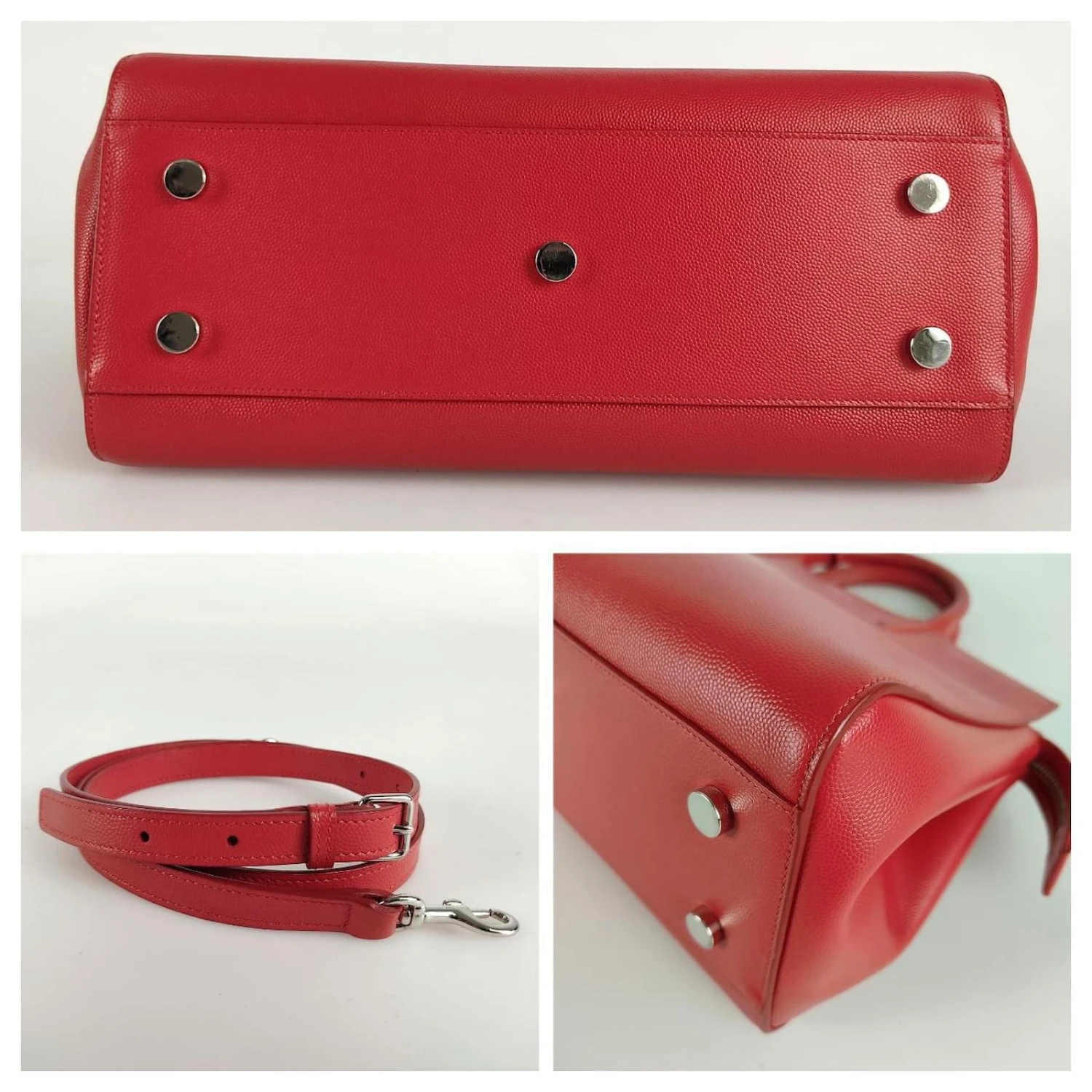 Yves Saint Laurent Sac Bandoulière Saint Laurent Sac De Jour En Cuir Rouge 6 Yves Saint Laurent Sac Bandoulière Saint Laurent Sac De Jour En Cuir Rouge – Image 4