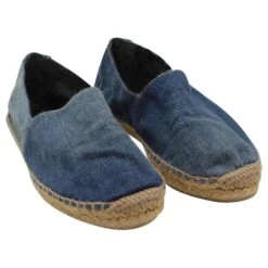 Yves Saint Laurent Espadrilles Cassandre En Denim Bleu -Yves Saint Laurent 852925 2
