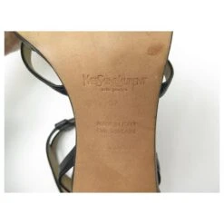 VINTAGE CHAUSSURES ESCARPINS YVES SAINT LAURENT 63459070 37 PUMPS SHOES Noir -Yves Saint Laurent 854948 3