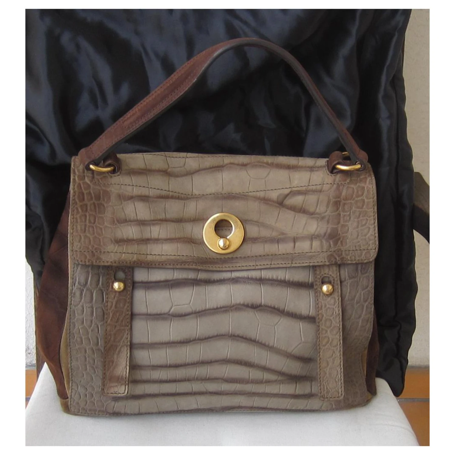 Yves Saint Laurent Sac à Main Chataigne 11 Yves Saint Laurent Sac à Main Chataigne – Image 9