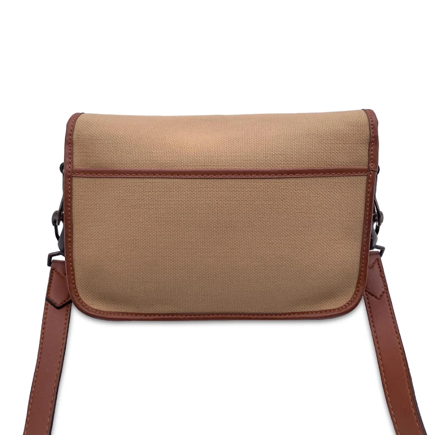 Yves Saint Laurent Sac Messager Grec Vintage En Toile Beige 5 Yves Saint Laurent Sac Messager Grec Vintage En Toile Beige – Image 3