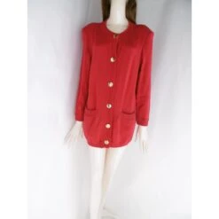 Yves Saint Laurent Manteau Rouge -Yves Saint Laurent 85953 5