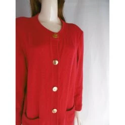 Yves Saint Laurent Manteau Rouge -Yves Saint Laurent 85953 7