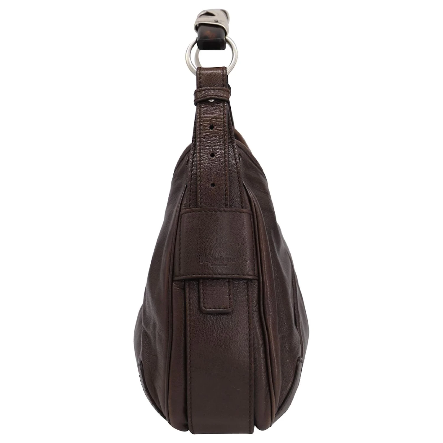 Yves Saint Laurent Sac Bandoulière Mombasa Poignée En Corne En Cuir Marron 4 Yves Saint Laurent Sac Bandoulière Mombasa Poignée En Corne En Cuir Marron – Image 2