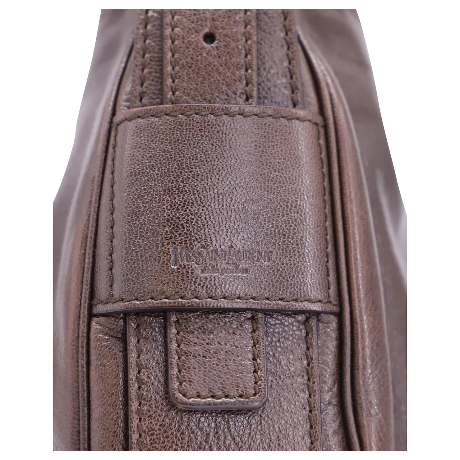 Yves Saint Laurent Sac Bandoulière Mombasa Poignée En Corne En Cuir Marron 5 Yves Saint Laurent Sac Bandoulière Mombasa Poignée En Corne En Cuir Marron – Image 3