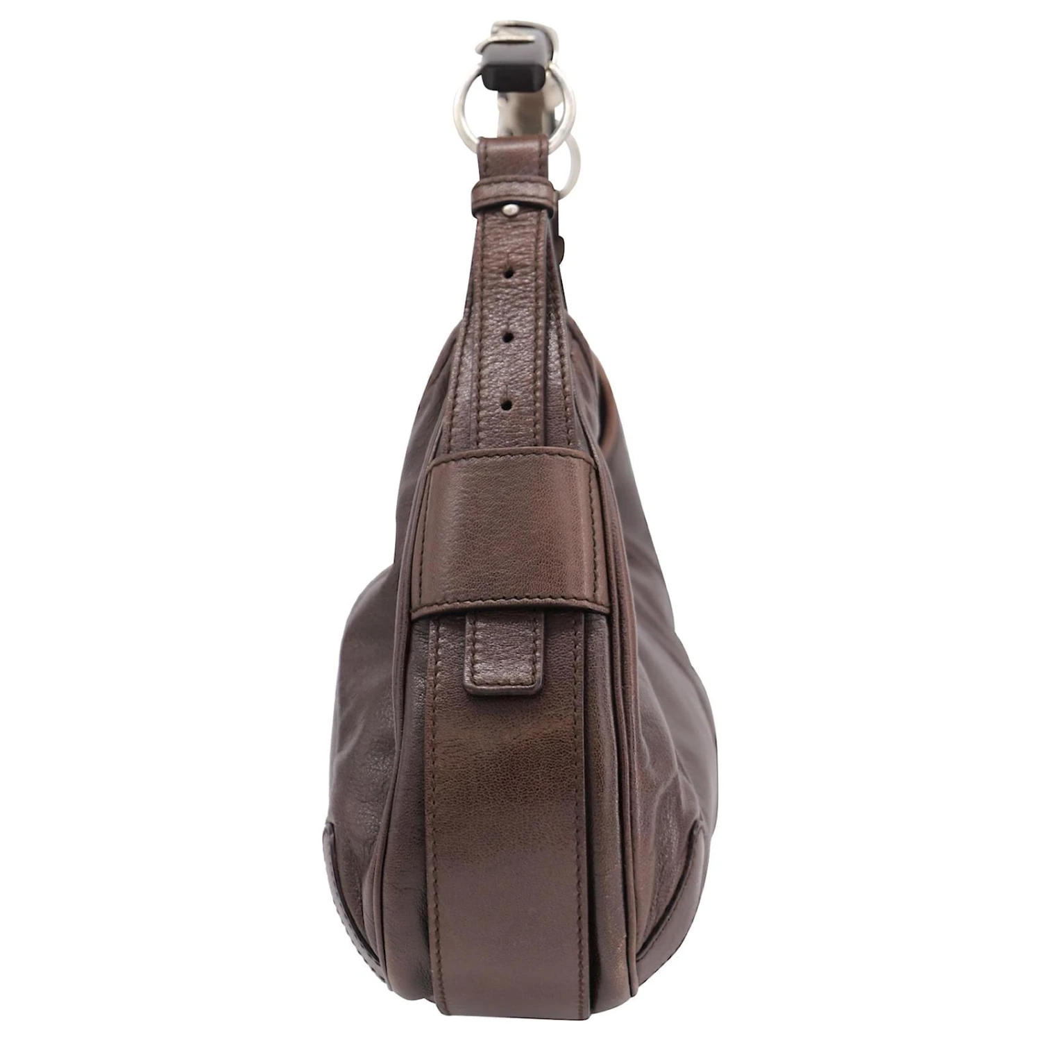 Yves Saint Laurent Sac Bandoulière Mombasa Poignée En Corne En Cuir Marron 7 Yves Saint Laurent Sac Bandoulière Mombasa Poignée En Corne En Cuir Marron – Image 5