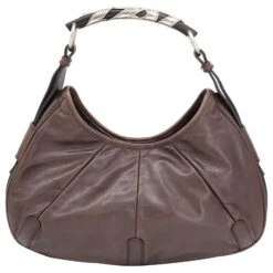 Yves Saint Laurent Sac Bandoulière Mombasa Poignée En Corne En Cuir Marron 17 Yves Saint Laurent Sac Bandoulière Mombasa Poignée En Corne En Cuir Marron -Yves Saint Laurent 860369 6