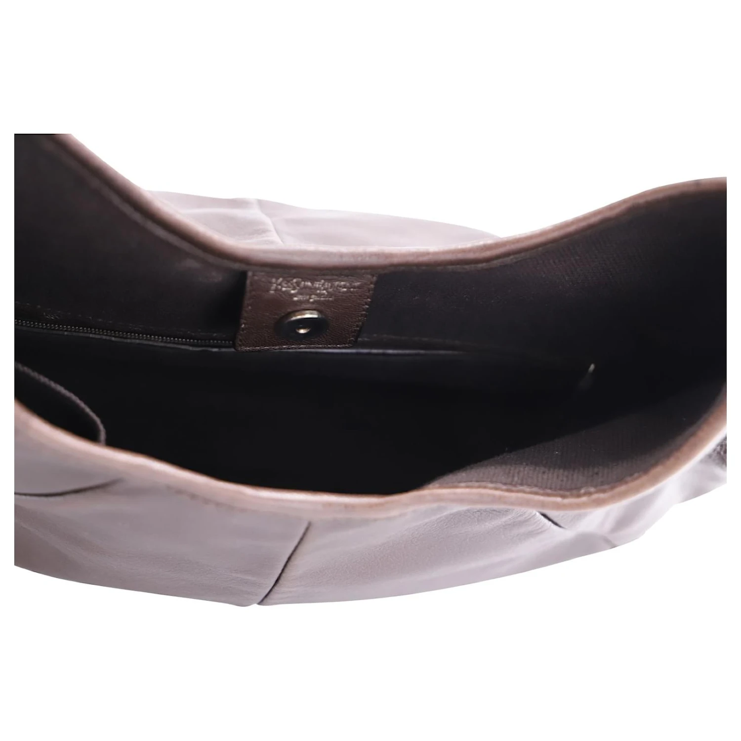 Yves Saint Laurent Sac Bandoulière Mombasa Poignée En Corne En Cuir Marron 11 Yves Saint Laurent Sac Bandoulière Mombasa Poignée En Corne En Cuir Marron – Image 9