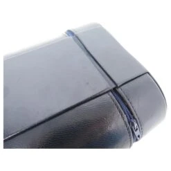 VINTAGE ETUI TROUSSE YVES SAINT LAURENT LOGO YSL OVALE EN CUIR BLEU POUCH CASE Bleu Marine -Yves Saint Laurent 862023 9