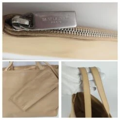 Yves Saint Laurent Sac Cabas Saint Laurent Cabas Avec Pochette En Cuir Beige 12 Yves Saint Laurent Sac Cabas Saint Laurent Cabas Avec Pochette En Cuir Beige -Yves Saint Laurent 862664 4