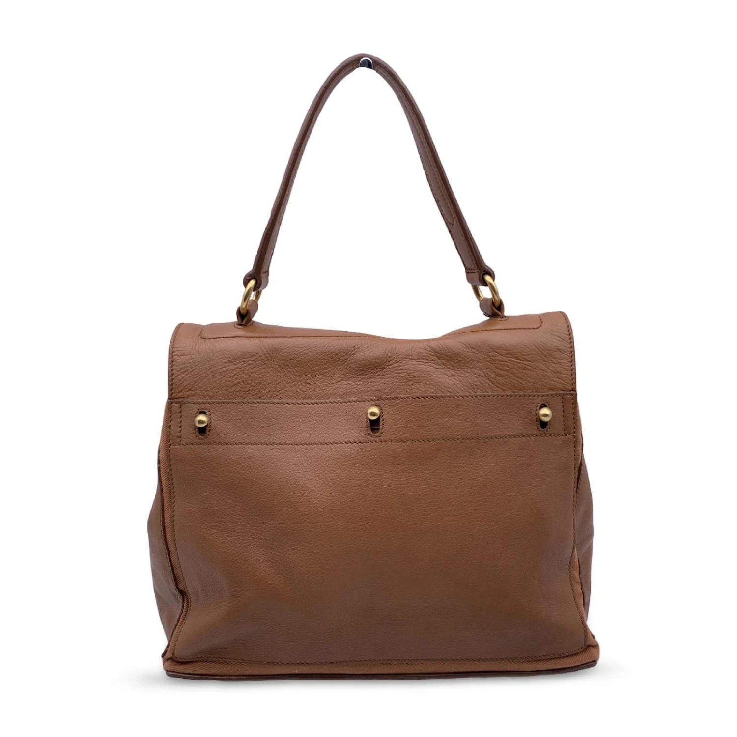 Yves Saint Laurent Muse En Cuir Fauve 2 Sac à Main à Deux Sacoches Marron 5 Yves Saint Laurent Muse En Cuir Fauve 2 Sac à Main à Deux Sacoches Marron – Image 3